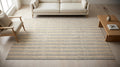 7 x 10 Handwoven Gray Wool Kilim Rugs.