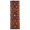 3x11 Handwoven Vintage Turkish Wool Kilim - Antique Oushak Design - Tribal Runner Carpet.